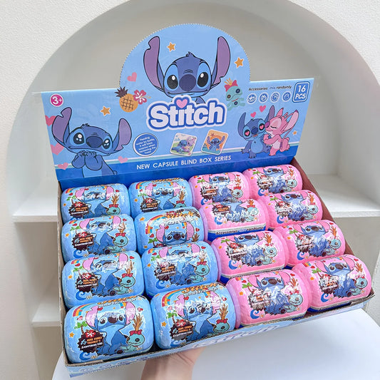 16pcs Lilo & Stitch Action Figure Capsule Set