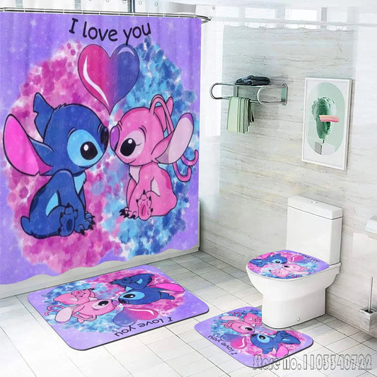 Stitch Bathroom Accessories 4-Piece Set