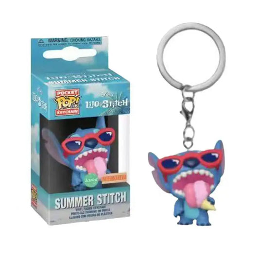 Anime Cartoon Stitch, Scrump & Angel Keychain