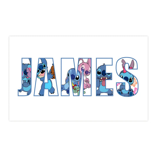Lilo and Stitch Personalized Name Print
