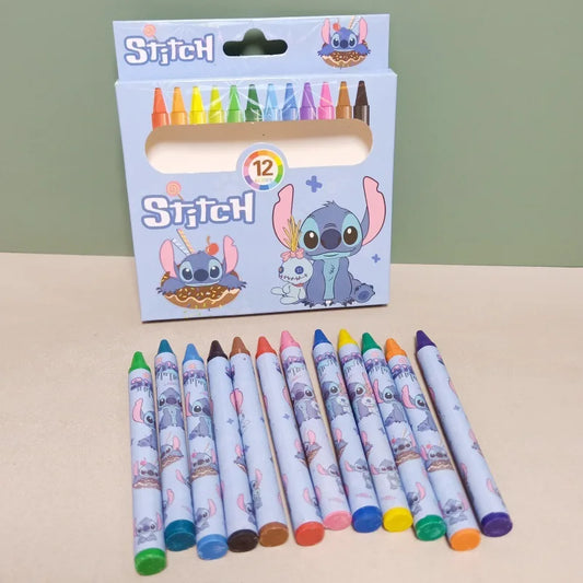 Disney 12pcs Stitch 12-Color Crayon Set