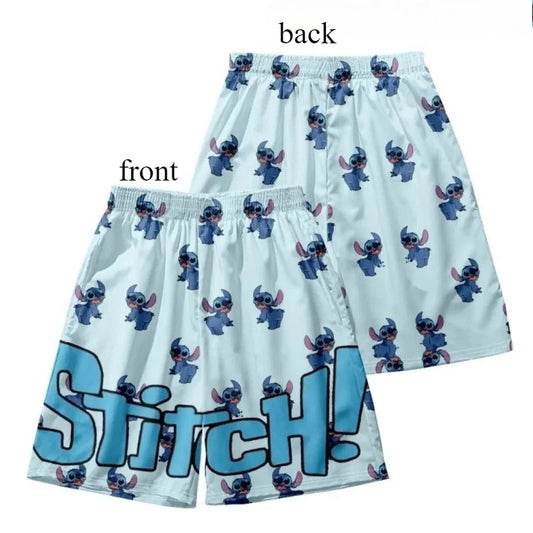 Disney Stitch Graffiti Beach Shorts