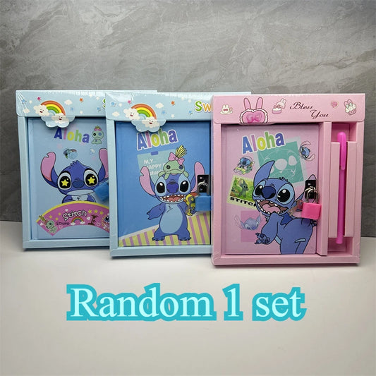 Disney Stitch Diary Set with Lock