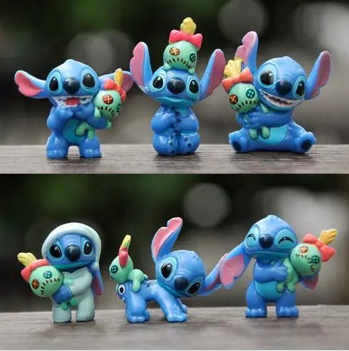 Miniso Lilo & Stitch 6pcs Cartoon Figure Set