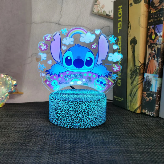 3D Color Printing Stitch USB Illusion Night Light
