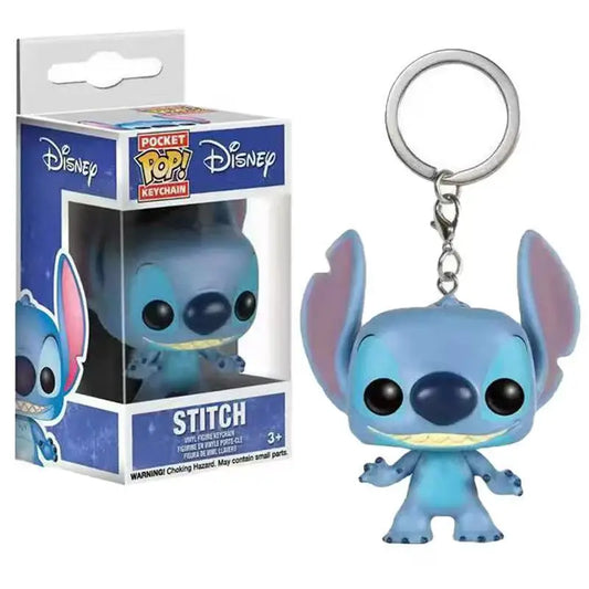 Anime Cartoon Stitch, Scrump & Angel Keychain