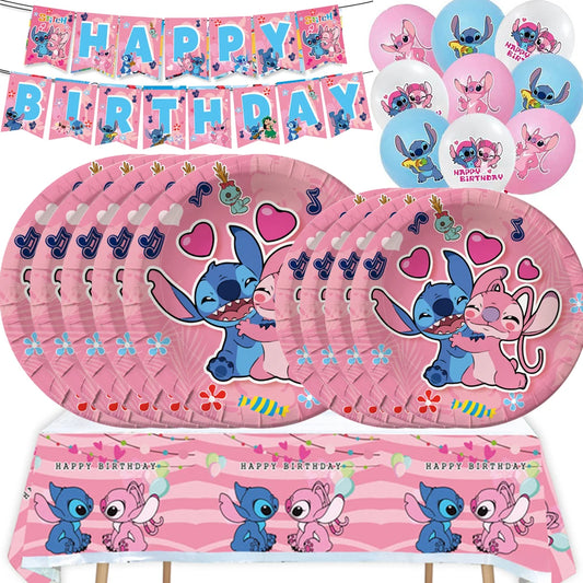Disney Pink Lilo & Stitch Party Set