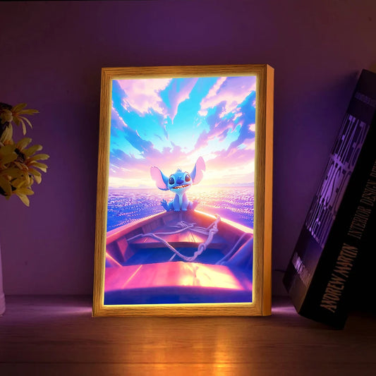 Stitch LED Light Painting Photo Frame