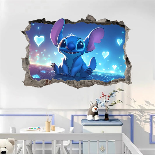 Cartoon Lilo & Stitch Wall Stickers