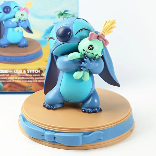 11-18CM Disney Lilo & Stitch Holiday Time PVC Figures