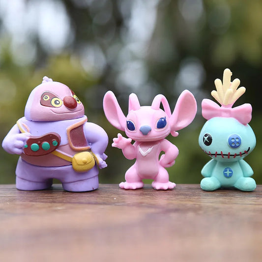 12Pcs/Set Stitch Lilo Action Figures