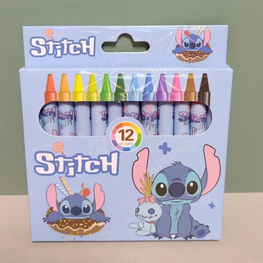 Disney 12pcs Stitch 12-Color Crayon Set