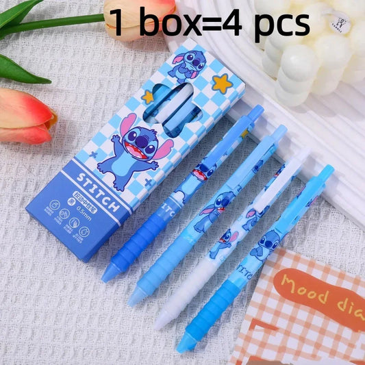4pcs Disney Stitch Kawaii Press Gel Pen Set