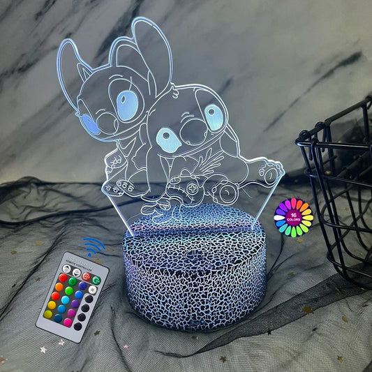Sets 3D Illusion Stitch Night Light