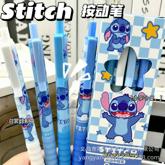 4pcs Disney Stitch Kawaii Press Gel Pen Set