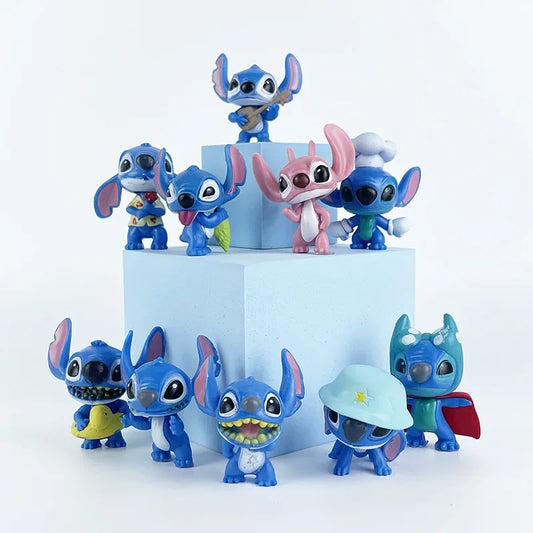 10pcs/set Disney Lilo &amp; Stitch PVC Action Figures