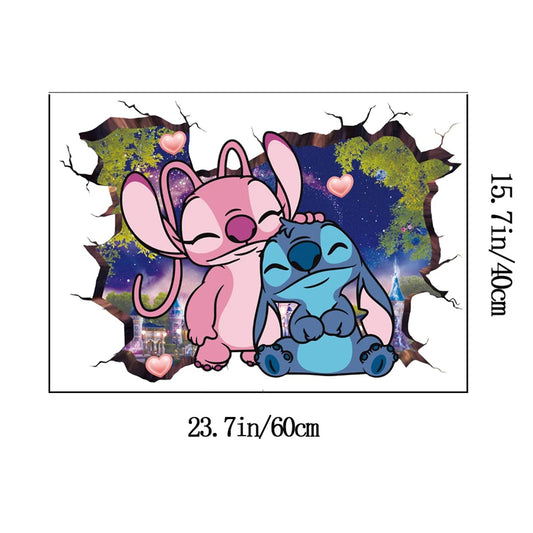 Cartoon Lilo & Stitch Movie Wall Stickers