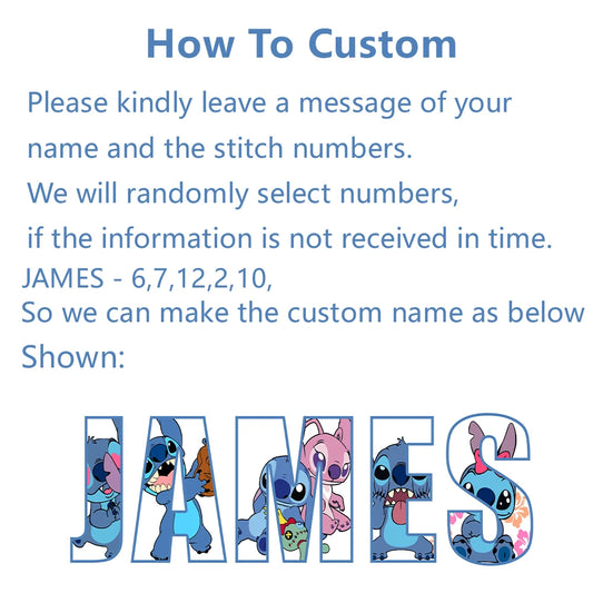 Lilo and Stitch Personalized Name Print