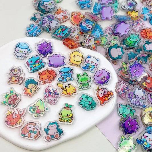 30/60Pcs Pokemon DIY Accessories