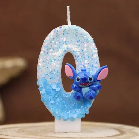 Disney Stitch Birthday Number Candle