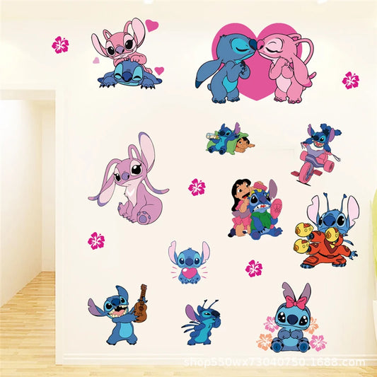 Cartoon Lilo & Stitch Movie Wall Stickers