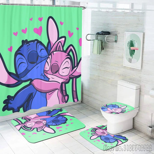 Stitch Bathroom Accessories 4-Piece Set