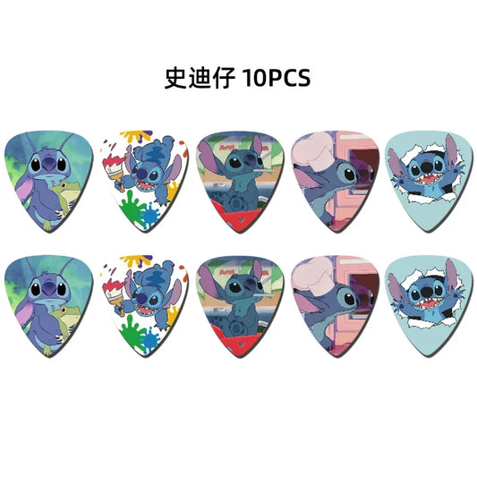 10Pcs Disney Stitch Guitar Picks
