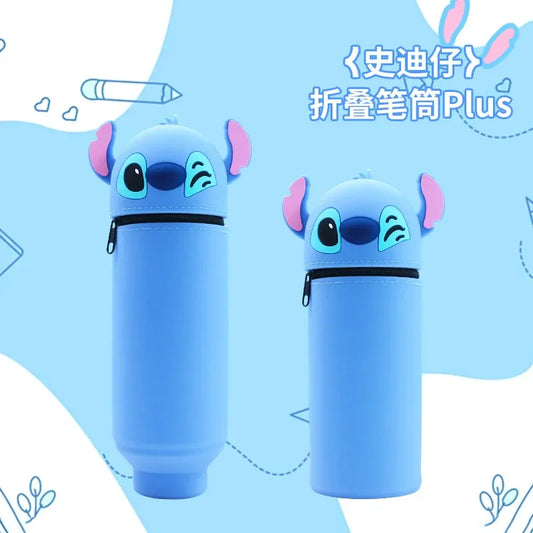 Stitch Foldable Silicone Pencil Case