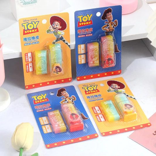 4-Set Disney Stitch Push-Pull Eraser Set