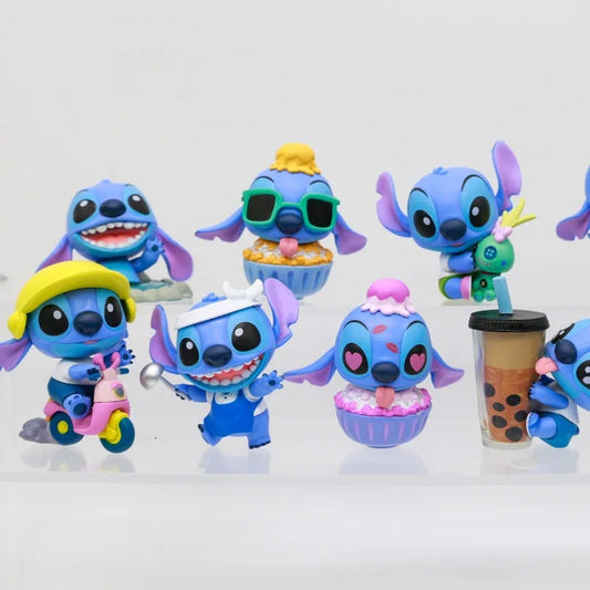 9pcs Hawaiian Vacation Series Stitch Blind Box