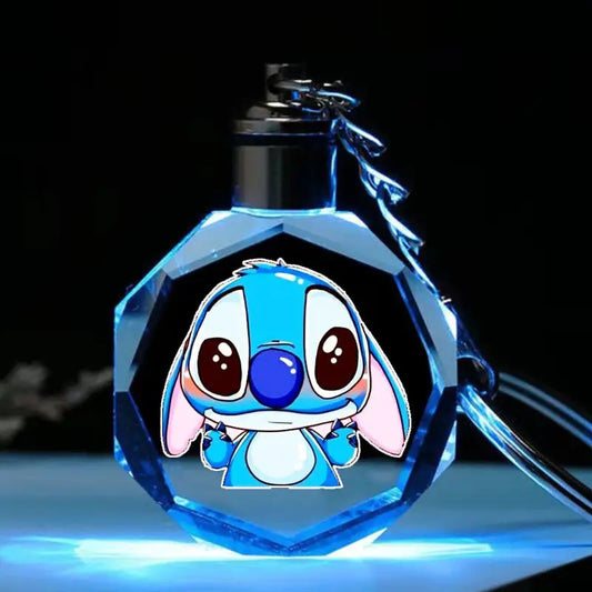 Disney Lilo & Stitch Crystal Lamp Keychain
