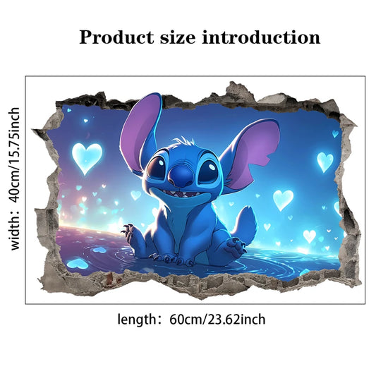 Cartoon Lilo & Stitch Wall Stickers